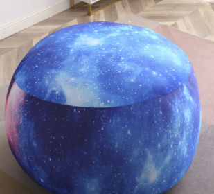 Lazy Sofa Bean Bag Removable Washable Balcony Lying (Option: Starrysky-95X55CM)