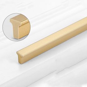 Gold Wardrobe Door Handle Lengthened Aluminum Alloy Cabinet Drawer Cabinet Door Handle (Option: T base Gold192)