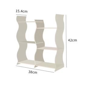 Wavy Acrylic Shelf Living Room Desktop Cup Storage Rack (Option: Frosted)