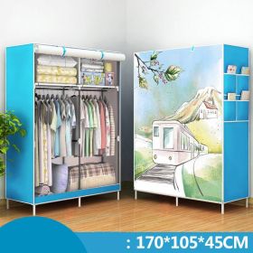 Single Dormitory Dust Closed Wardrobe (Option: Happy Train)