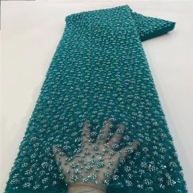 Bubble Beads Tube Embroidery Gown Beads Sequin Sequined Fabric (Option: 4 Style-Color-2 Yards)