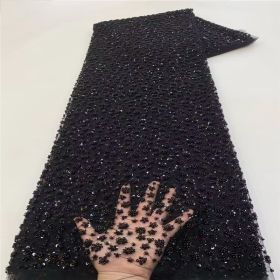 Bubble Beads Tube Embroidery Gown Beads Sequin Sequined Fabric (Option: 3 Style-Color-3 Yards)